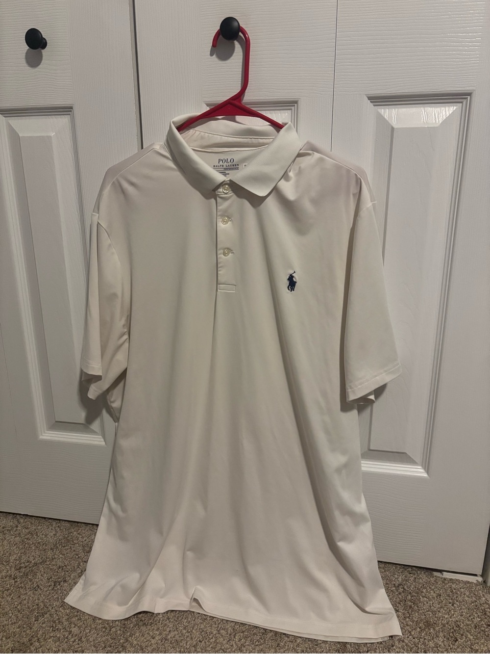 Polo by Ralph Lauren White Short-Sleeve Polo with Navy Pony